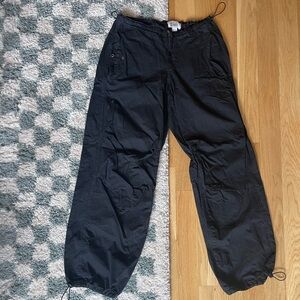 Urban Outfitters BDG Baggy Parachute Pants - Black